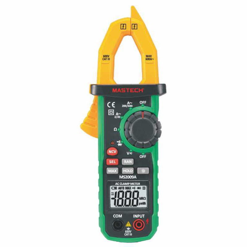 MS2009A là máy đo kẹp kỹ thuật số an toàn và đáng tin cậy với hiệu suất ổn định