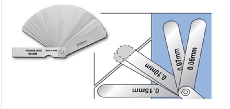 Bộ thước căn lá 10 lá Niigata 100MR giúp đo kích thước khe hở chính xác Bộ thước căn lá 10 lá Niigata 100MR giúp đo kích thước khe hở chính xác