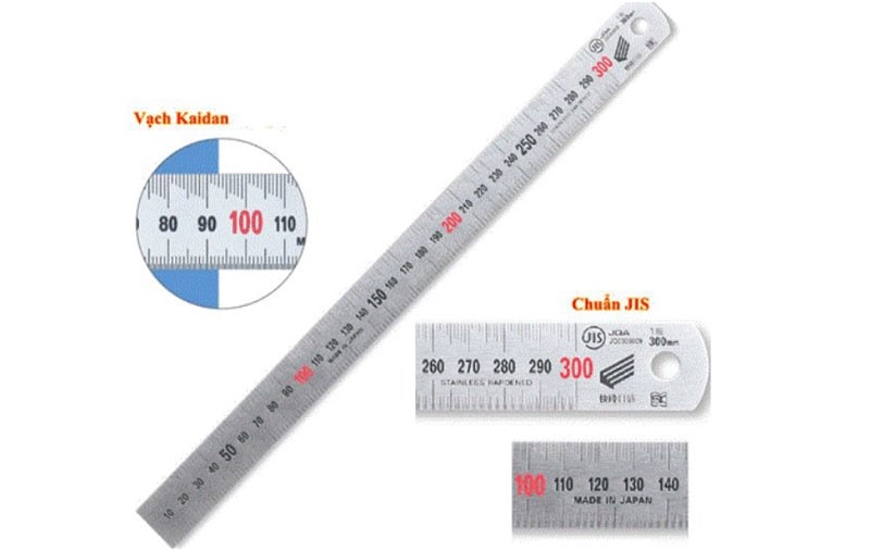 Thước lá KAIDAN 1500mm x 40mm x 2mm in vạch chia sắc nét Thước lá KAIDAN 1500mm x 40mm x 2mm in vạch chia sắc nét