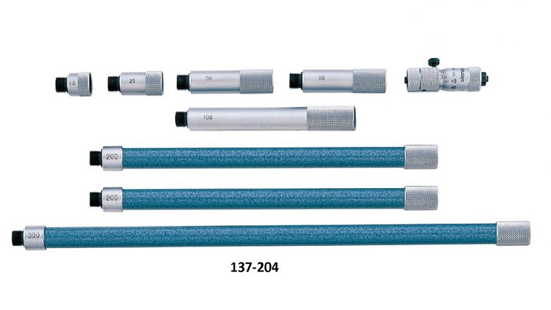 Pame đo trong cơ khí 137-204 có khả năng đo đường kính, đo trong ở phạm vi đo 5-1.000 mm, độ chia là 0,01 mm