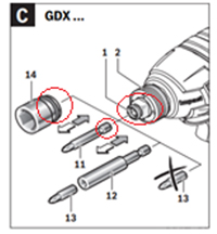 Máy bắt vít dùng pin Bosch GDX