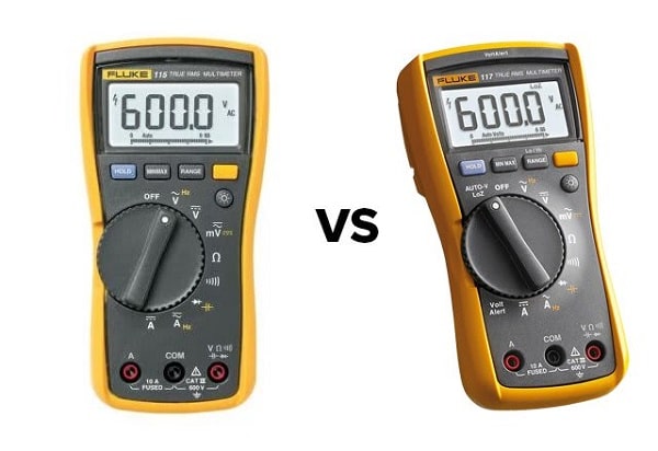 Đồng hồ vạn năng Fluke 115 và 117 có nhiều điểm khác biệt