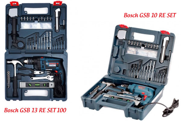 Bosch GSB 13 RE SET 100 và GSB 10 RE SET