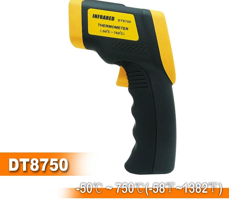 Máy đo nhiệt độ hồng ngoại DT8750 có khả năng đo những nguồn nhiệt từ xa, không cần tiếp xúc trực tiếp với độ chính xác cao và nhanh chóng Máy đo nhiệt độ hồng ngoại DT8750 có khả năng đo những nguồn nhiệt từ xa, không cần tiếp xúc trực tiếp với độ chính xác cao và nhanh chóng