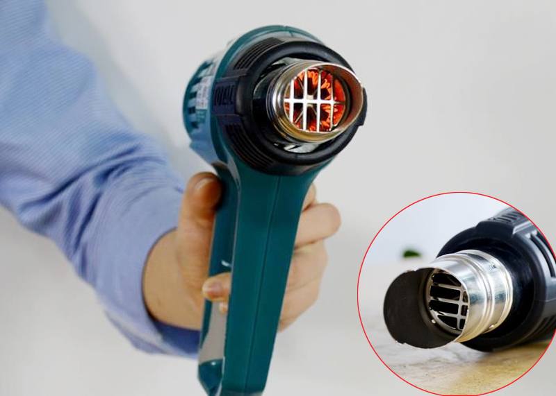 Đầu thổi của máy khò nhiệt mini Total TB1206 Đầu thổi của máy khò nhiệt mini Total TB1206