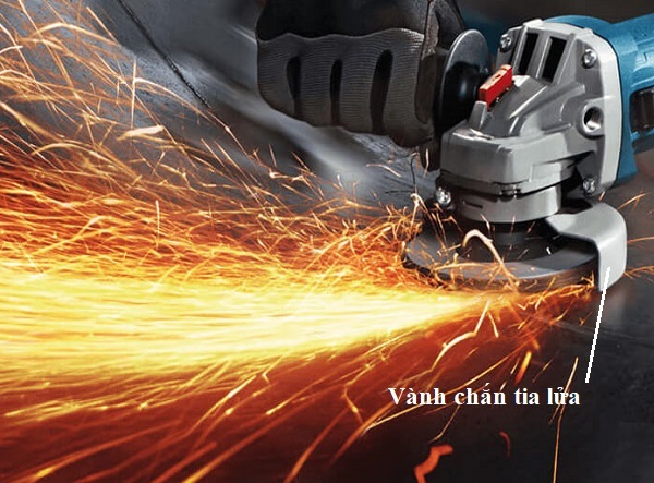 Tác dụng của vành chắn tia lửa trên máy mài Bosch