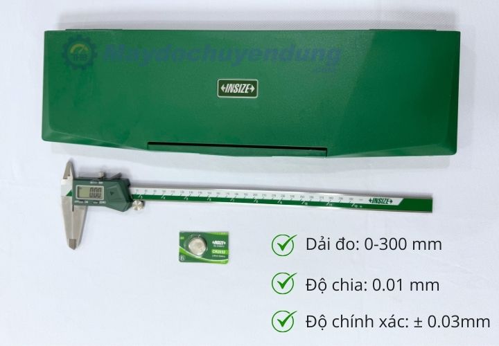 Thước cặp điện tử Insize 1108-300 tích hợp nhiều tính năng tiện lợi