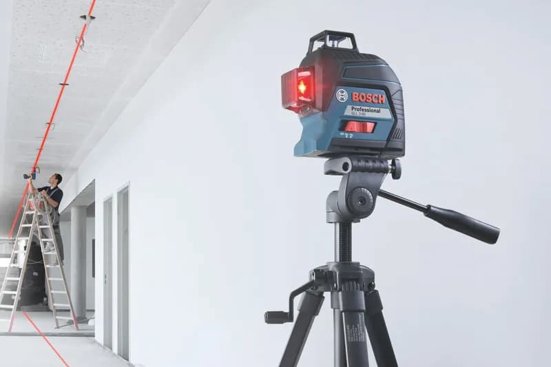 Máy cân bằng Bosch GLL 3-80 tia đỏ rõ nét