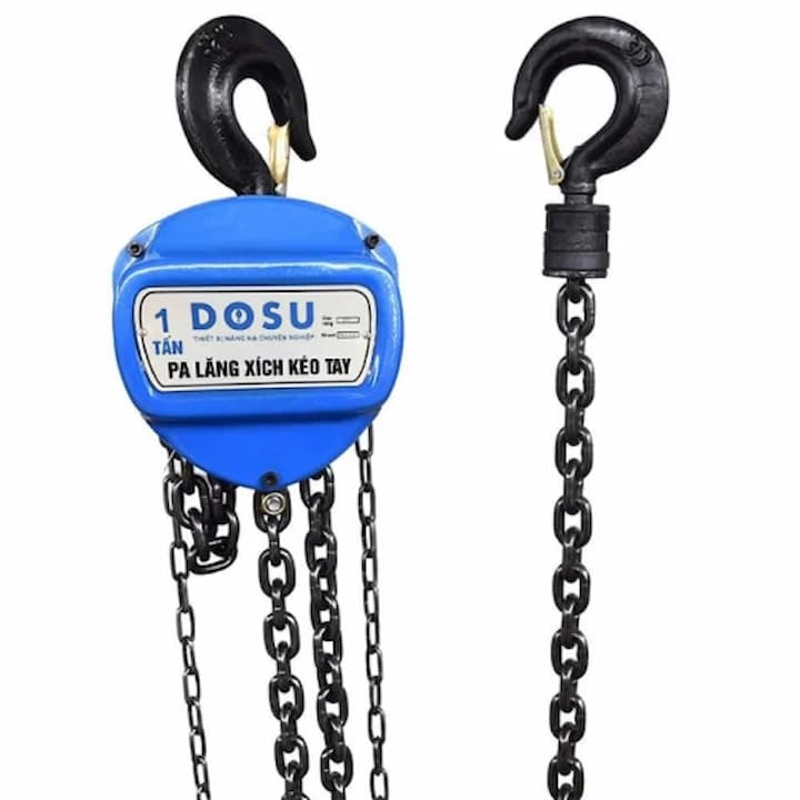 Pa lăng xích kéo tay DOSU 2T-3M có thiết kế nhỏ gọn