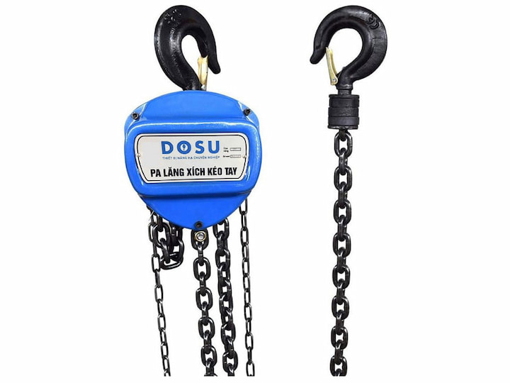 Pa lăng xích kéo tay DOSU 5T-5M đáp ứng nhu cầu làm việc linh hoạt