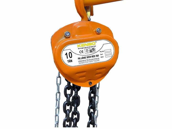 Pa lăng xích kéo tay KENBO KB10T-5M nâng tải tới 10 tấn