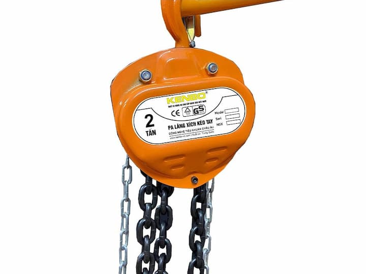 Pa lăng xích kéo tay KENBO KB2T-5M nâng hạ tải tới 2 tấn