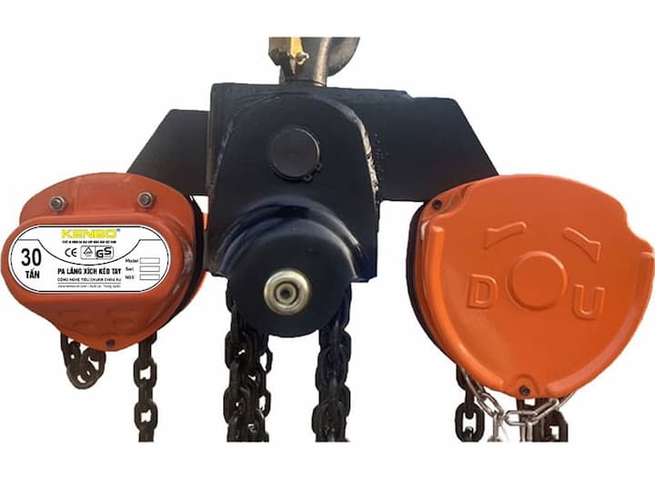 Pa lăng xích kéo tay KENBO KB30T-5M có hiệu suất nâng tải lớn 30 tấn