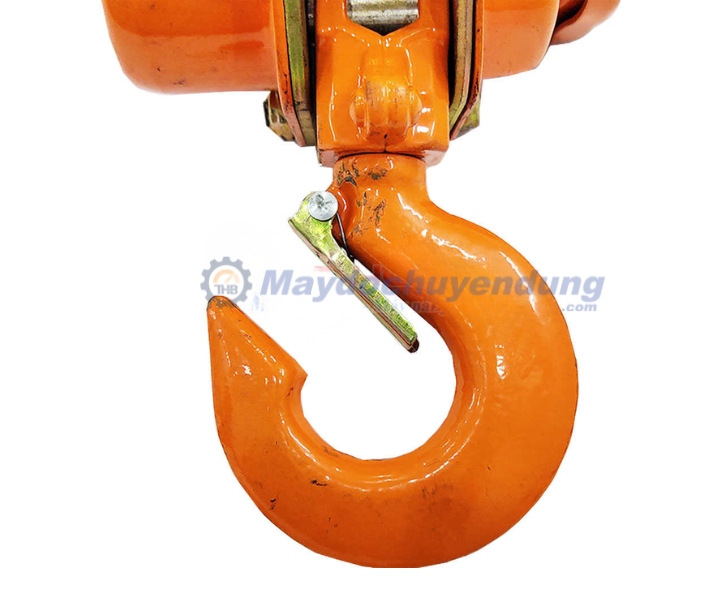 Móc cẩu của pa lăng Nitto 9T được thiết kế chắc chắn, chịu tải lớn 