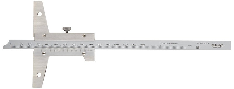 Thước đo độ sâu cơ khí dải đo 0-150 mm Mitutoyo 527-121 dùng đo độ sâu của một chi tiết, hay độ sâu của rãnh, bậc ren Thước đo độ sâu cơ khí dải đo 0-150 mm Mitutoyo 527-121 dùng đo độ sâu của một chi tiết, hay độ sâu của rãnh, bậc ren
