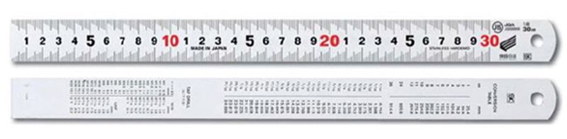 Thước lá inox mạ nhũ bạc Niigata SV-30KD Thước lá inox mạ nhũ bạc Niigata SV-30KD