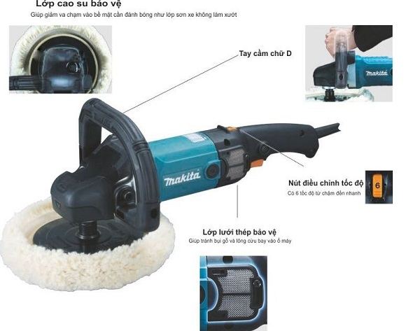 Những đặc điểm nổi bật của máy đánh bóng Makita