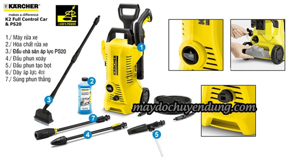 Máy rửa áp lực cao Karcher K 2 Full Control