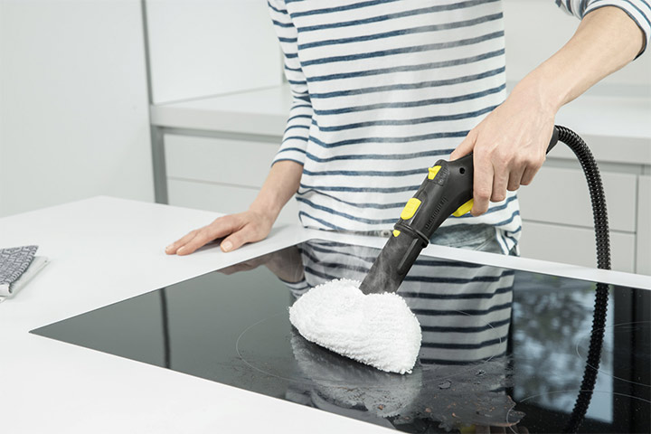 Máy làm sạch bằng hơi nước Karcher SC 5 EasyFix EU làm sạch được bếp từ, bàn đá, sàn nhà,... Máy làm sạch bằng hơi nước Karcher SC 5 EasyFix EU làm sạch được bếp từ, bàn đá, sàn nhà,...