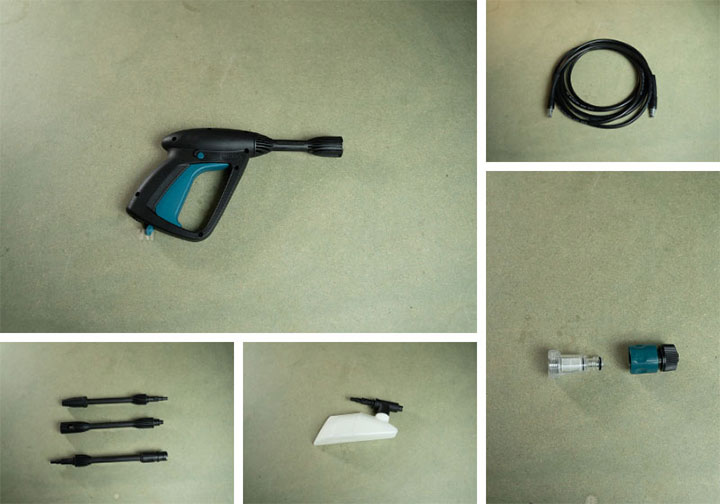 Phụ kiện của máy rửa xe makita hw102