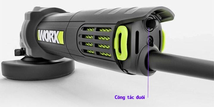 Công tắc đuôi bố trí phía sau máy Công tắc đuôi bố trí phía sau máy