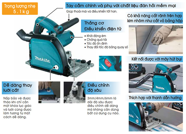 Máy cắt rãnh hợp kim nhôm Makita CA5000X Máy cắt rãnh hợp kim nhôm Makita CA5000X