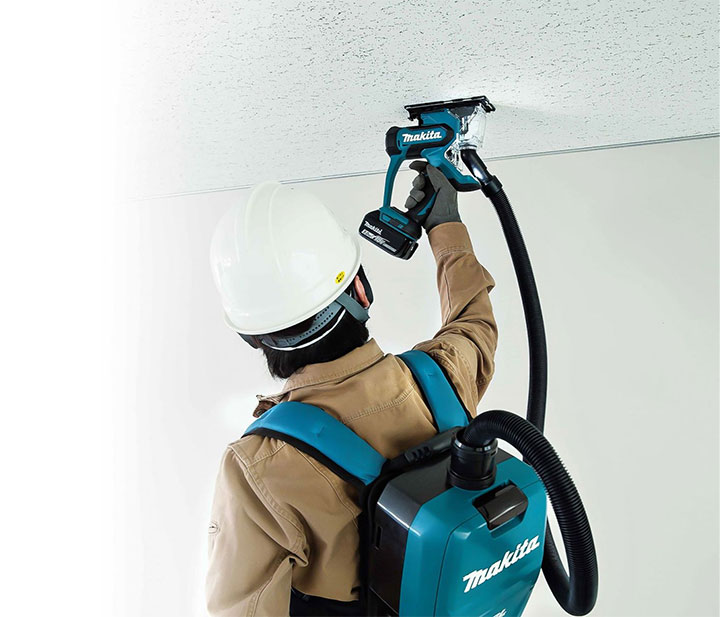 Máy cắt thạch cao dùng pin Makita 18V DSD180Z không đi kèm máy hút bụi