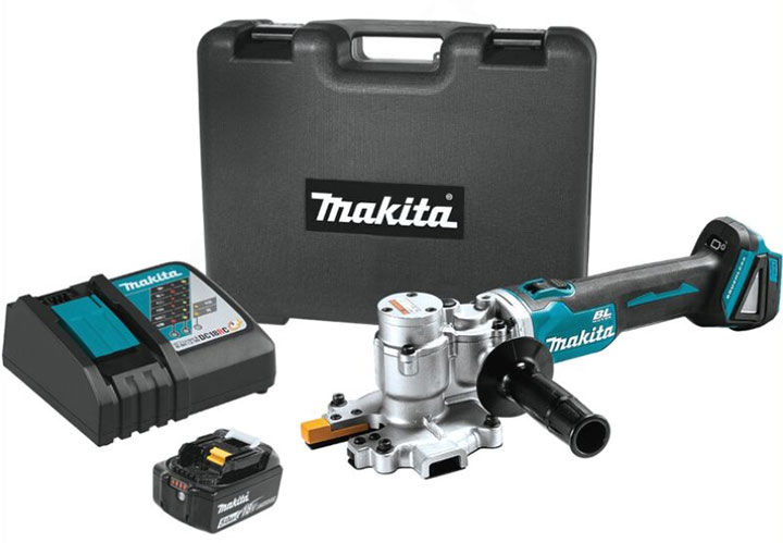 Trọn bộ sản phẩm máy cắt thép dùng pin Makita DSC251RT