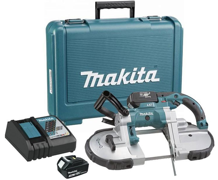 Hình ảnh máy cưa vòng dùng pin Makita DPB180RFE Hình ảnh máy cưa vòng dùng pin Makita DPB180RFE