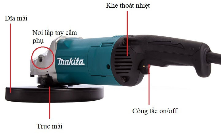 Đặc điểm nổi bật trên máy mài góc Makita GA9061R