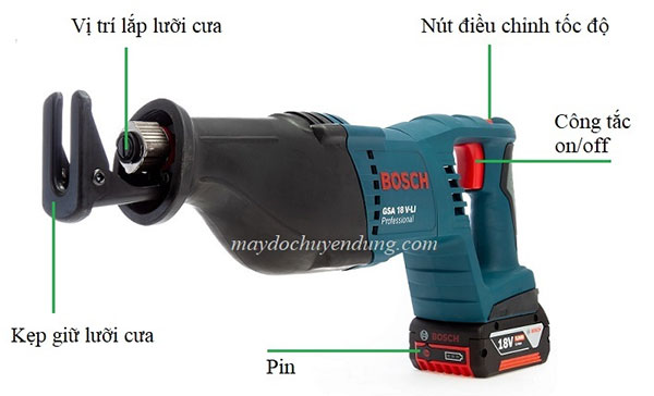 Máy cưa kiếm dùng pin Bosch GSA 18V-LI (solo)