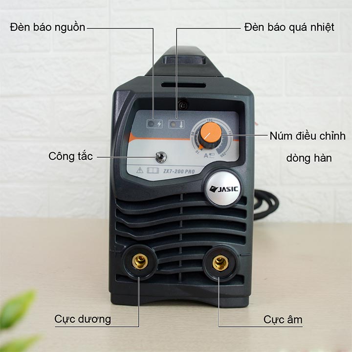 Thông tin chi tiết trên máy hàn Jasic zx7-200 Pro