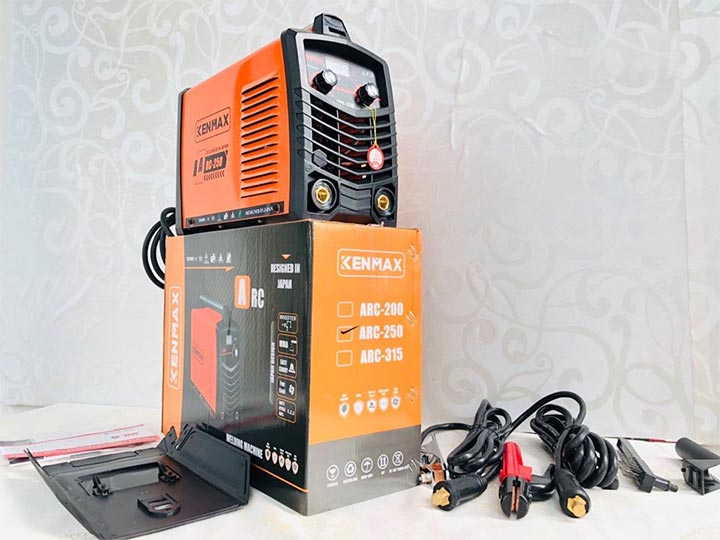 Kenmax ARC 250A là máy hàn điện 220V lý tưởng để hàn que 5.0mm Kenmax ARC 250A là máy hàn điện 220V lý tưởng để hàn que 5.0mm