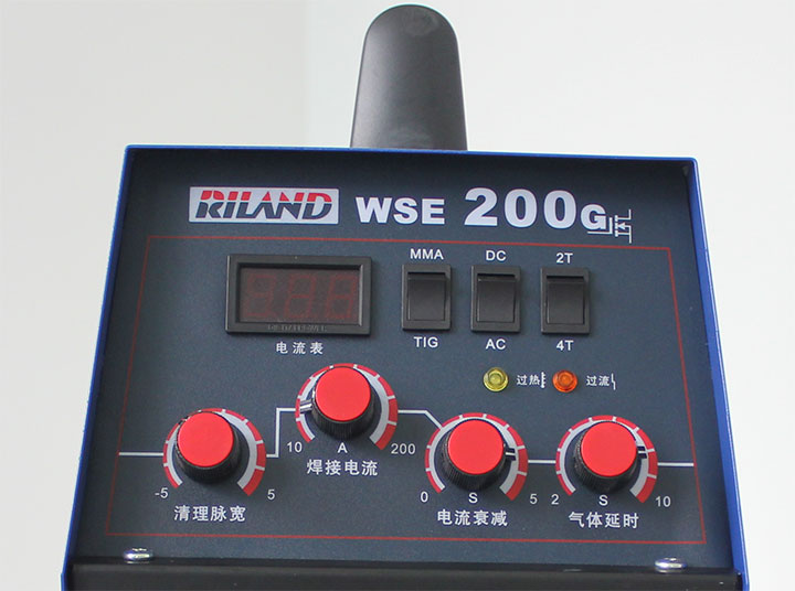 Bảng điều khiển của máy hàn Tig Riland WSE 200G Bảng điều khiển của máy hàn Tig Riland WSE 200G