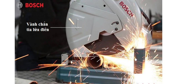 Vành chắn tia lửa điện, giúp ngăn mạt sắt, tia lửa điện trực tiếp bắn vào người