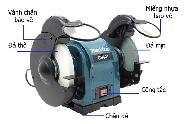 Máy mài 2 đá Makita GB801