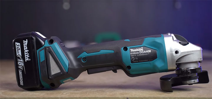 Máy mài góc dùng pin Makita DGA408RTJ1 (kèm pin sạc)
