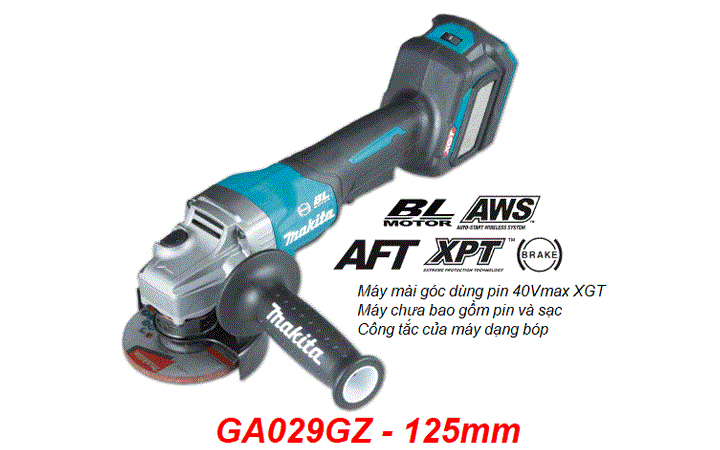 Hình ảnh máy mài góc dùng pin Makita GA029GZ