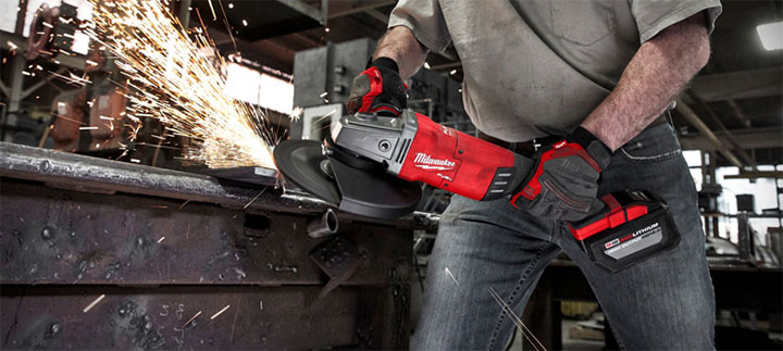 Milwaukee M18 FLAG230XPDB-0C sử dụng đĩa màu 180mm - 230mm