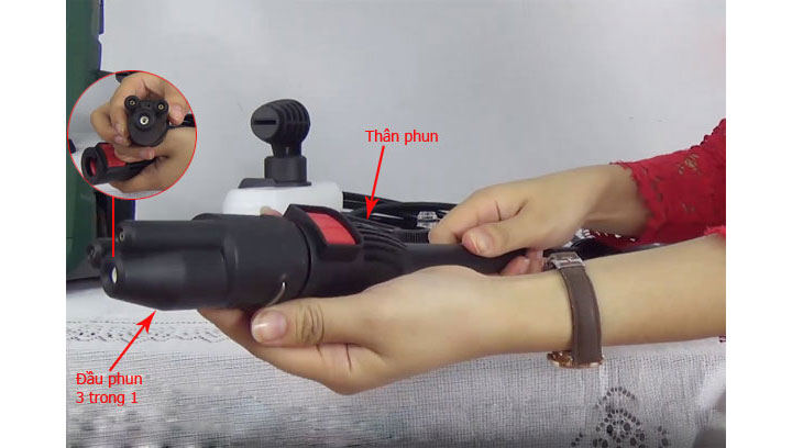 Lắp đặt súng phun