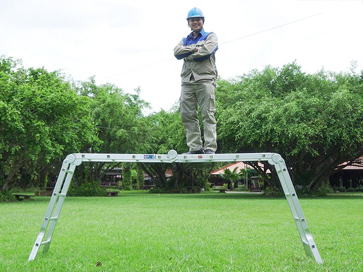 Thang có thể xếp thành nhiều kiểu thang khác nhau