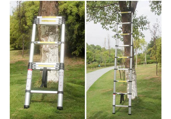 Hình ảnh thực tế của thang nhôm rút đơn Nikita Nhật Bản KN-R54 Hình ảnh thực tế của thang nhôm rút đơn Nikita Nhật Bản KN-R54