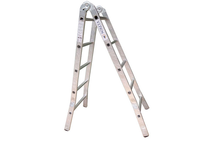 Hình ảnh thực tế thang nhôm gấp 2 đoạn Nikita NIKA-15 Hình ảnh thực tế thang nhôm gấp 2 đoạn Nikita NIKA-15