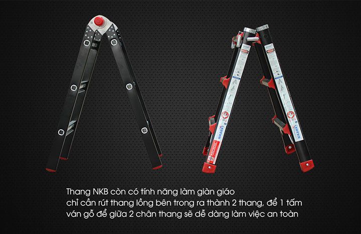 Thang có thể được làm giàn giáo rất tiện lợi