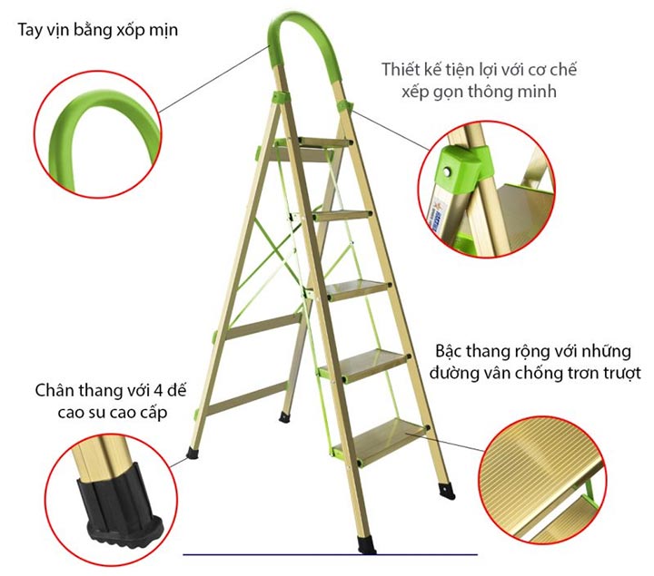 Thang nhôm ghế Hakawa HK-005