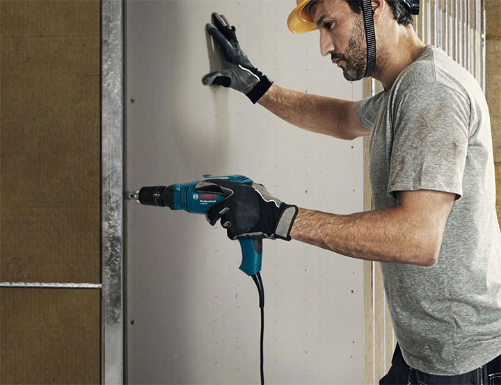 Máy bắt vít thạch cao Bosch GTB 650 tốc độ nhanh, giúp hoàn thiện công việc mau chóng Máy bắt vít thạch cao Bosch GTB 650 tốc độ nhanh, giúp hoàn thiện công việc mau chóng