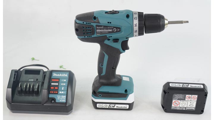 Máy Makita DDF343SYE bao gồm 2 pin và 1 sạc Máy Makita DDF343SYE bao gồm 2 pin và 1 sạc
