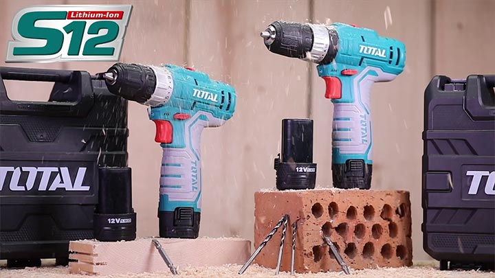 Hình ảnh máy khoan pin vặn vít 12V Total TDLI1232