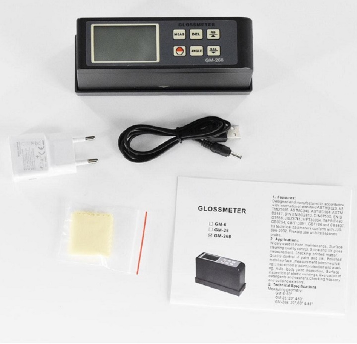 Máy đo độ bóng 3 góc độ 20°/60°/85° GM-268 Máy đo độ bóng 3 góc độ 20°/60°/85° GM-268