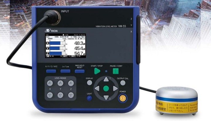 Máy đo độ rung 3 chiều Rion VM-55